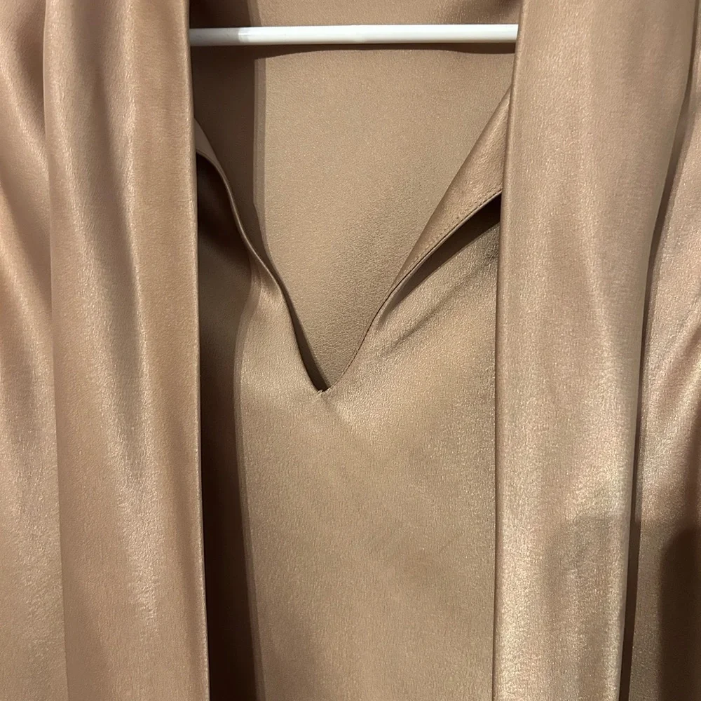 Kasper Satin Tan Blouse - Picture 4 of 12